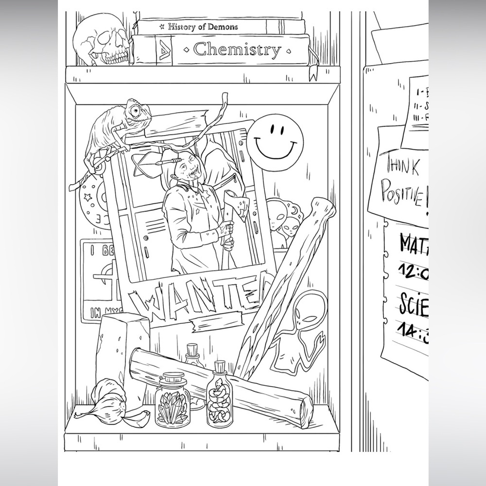 The Exorcist's Coloring Book NWOT Great gift!  🎁 - Picture 4 of 15